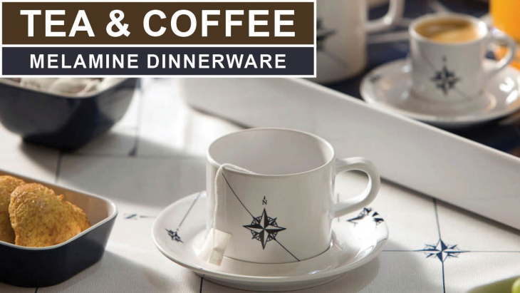 Melamine dinnerware with custom design