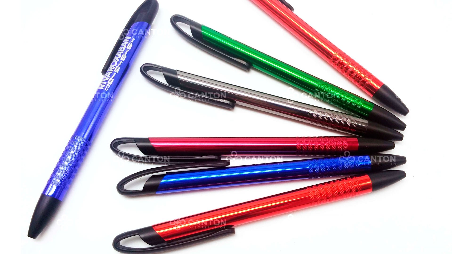 color choices of anodized pens with logo imprint