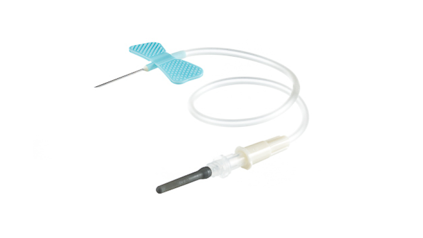 Blood Collection Set + Luer Adapter 23G x 3/4"
tubing length 7 1/2" (19 cm), single-packed, sterile, not made with
natural rubber latex