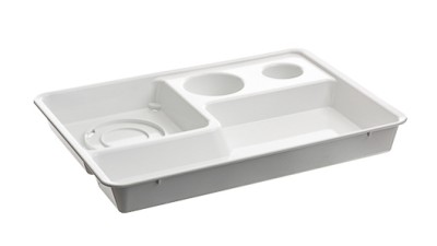 Compact Blood Collection Tray for Sharps Disposal Container
white for 0.6 / 1 / 1.8 / 3 litre containers