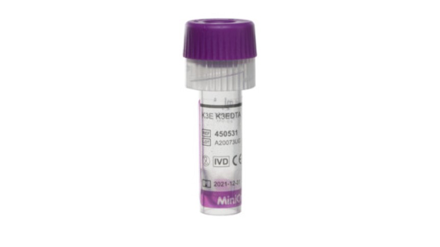 MiniCollect® TUBE 1 ml K3E K3EDTA
lavender cap