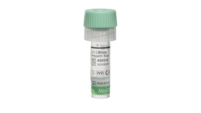 MiniCollect® TUBE 0.8 ml LH Lithium Heparin Separator
light-green cap