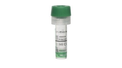 MiniCollect® TUBE 0.5 ml LH Lithium Heparin
green cap
