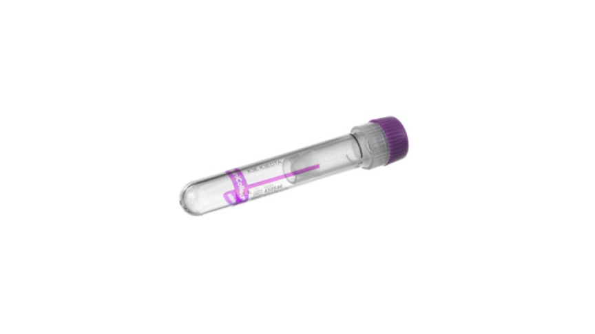 MiniCollect® Complete 1 ml K3E K3EDTA
lavender cap, pre-assembled with Carrier Tube 13x75