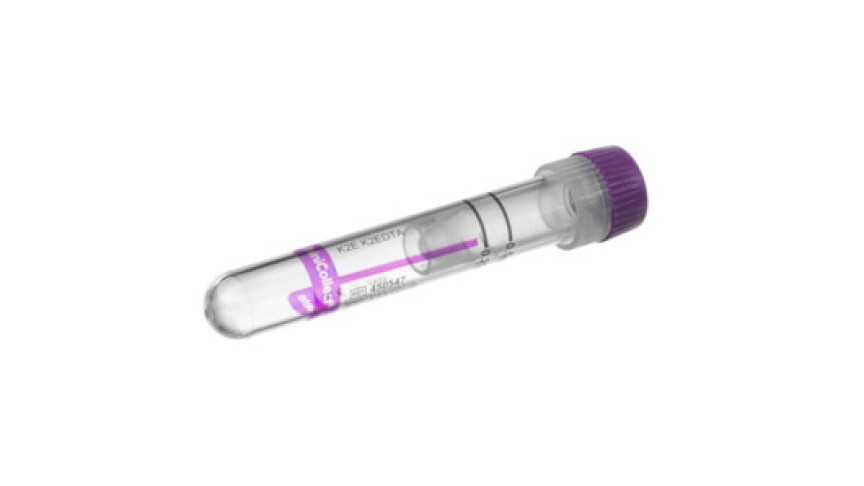 MiniCollect® Complete 0.25 / 0.5 ml K2E K2EDTA
lavender cap, pre-assembled with Carrier Tube 13x75