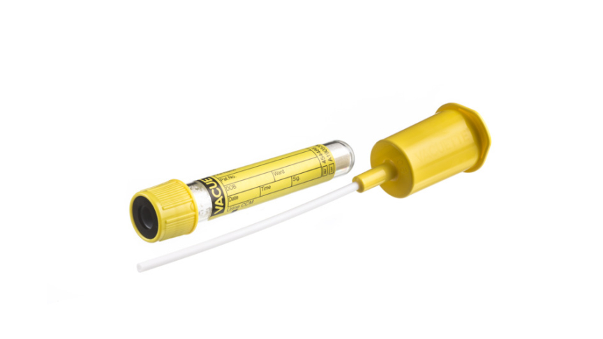 Urine CCM Set
VACUETTE® Urine CCM Tube + Urine Transfer Device (454486+450751),
single-packed, Round Base, 4 ml, 13x75