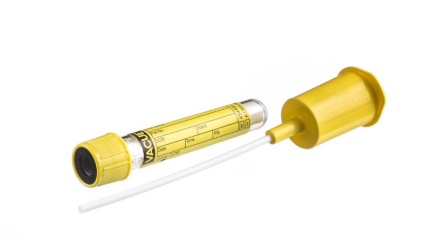 Urine CCM Set
VACUETTE® Urine CCM Tube + Urine Transfer Device (454486+450751),
single-packed, Round Base, 4 ml, 13x75
