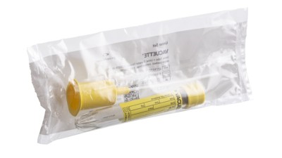 Urine Set
VACUETTE® Urine Tube + Urine Transfer Device (455028+450751), single-
packed, Conical Base, 9 ml, 16x100