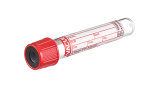 VACUETTE® TUBE 4.5 ml CAT Serum Clot Activator
13x75 red cap-black ring, PREMIUM