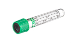 VACUETTE® TUBE 4 ml LH Lithium Heparin
13x75 green cap-black ring, non-ridged