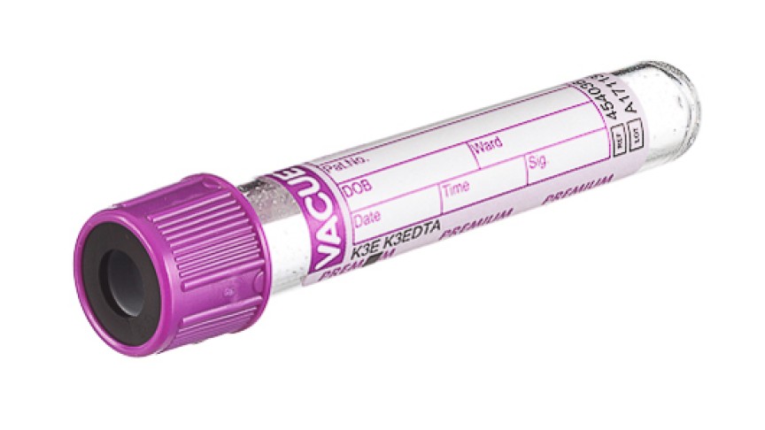 VACUETTE® TUBE 4 ml K3E K3EDTA
13x75 lavender cap-black ring, PREMIUM