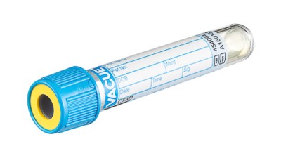 VACUETTE® TUBE 3.5 ml CTAD
13x75 blue cap-yellow ring, sandwich tube, PREMIUM