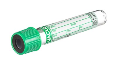VACUETTE® TUBE 3 ml LH Lithium Heparin
13x75 green cap-black ring, PREMIUM