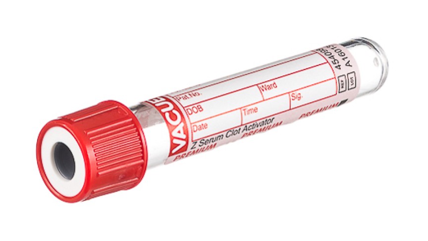 VACUETTE® TUBE 1 ml CAT Serum Clot Activator
13x75 red cap-white ring, PREMIUM