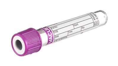 VACUETTE® TUBE 2 ml K3E K3EDTA
13x75 lavender cap-white ring, non-ridged