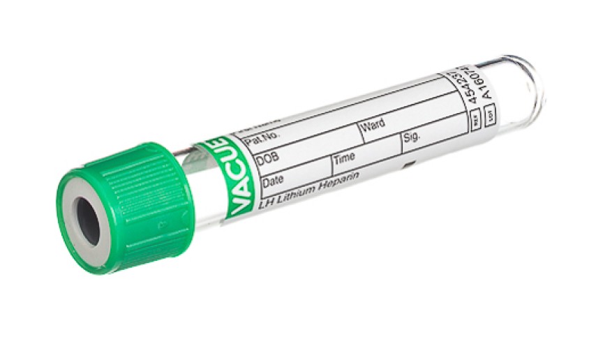 VACUETTE® TUBE 2 ml LH Lithium Heparin
13x75 green cap-white ring, non-ridged