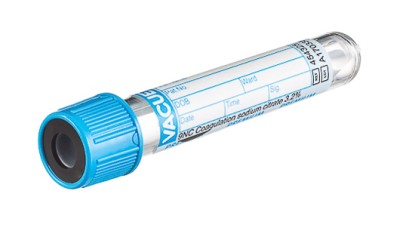 VACUETTE® TUBE 3 ml 9NC Coagulation sodium citrate 3.2%
13x75 blue cap-black ring, sandwich tube, PREMIUM