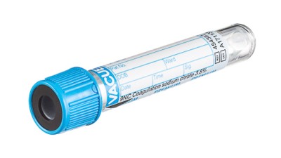 VACUETTE® TUBE 3.5 ml 9NC Coagulation sodium citrate 3,8%
13x75 blue cap-black ring, sandwich tube, PREMIUM