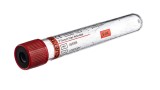 VACUETTE® TUBE 9 ml CAT Serum Clot Activator
16x100 red cap-black ring, transparent label, non-ridged