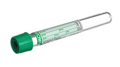 VACUETTE® TUBE 6 ml NH Sodium Heparin
13x100 green cap-green ring, PREMIUM