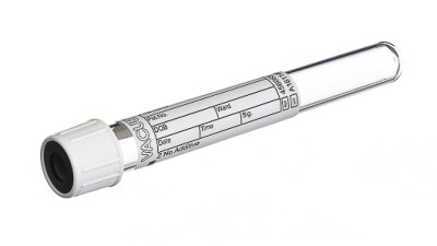 VACUETTE® TUBE 6 ml Z No Additive
13x100 white cap-black ring, non-ridged