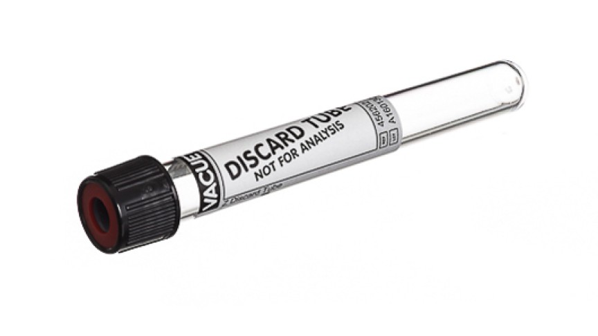 VACUETTE® TUBE 5 ml Z Discard Tube
13x100 black cap-red ring, non-ridged
