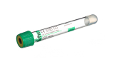 VACUETTE® TUBE 5 ml LH Lithium Heparin Separator
13x100 green cap-yellow ring, transparent label, non-ridged