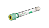 VACUETTE® TUBE 5 ml LH Lithium Heparin Separator
13x100 mint green cap-yellow ring, non-ridged
