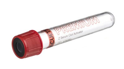 VACUETTE® TUBE 4 ml CAT Serum Clot Activator
13x75 red cap-black ring, transparent label, PREMIUM