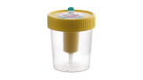 Urine Beaker with integrated Transfer Device 100 ml, yellow lid
single-packed, sterile
