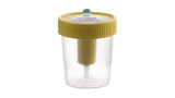Urine Beaker with integrated Transfer Device 100 ml, yellow lid
5 pcs./bag, sterile