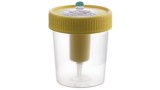 Urine Beaker with integrated Transfer Device 100 ml, yellow lid
bulk-packed, non-sterile