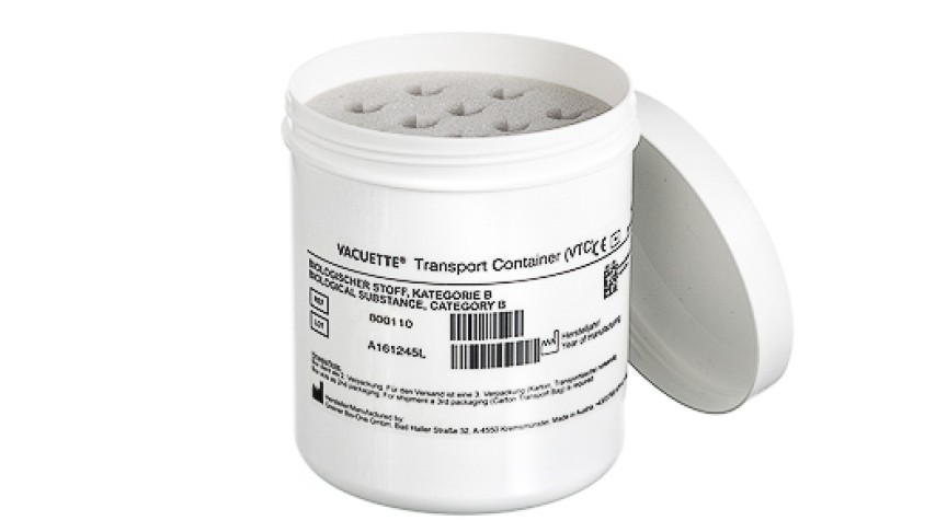 VACUETTE® Transport Container (VTC)
incl. Foam Insert for 12 Tubes, without Transport Carton HK0259