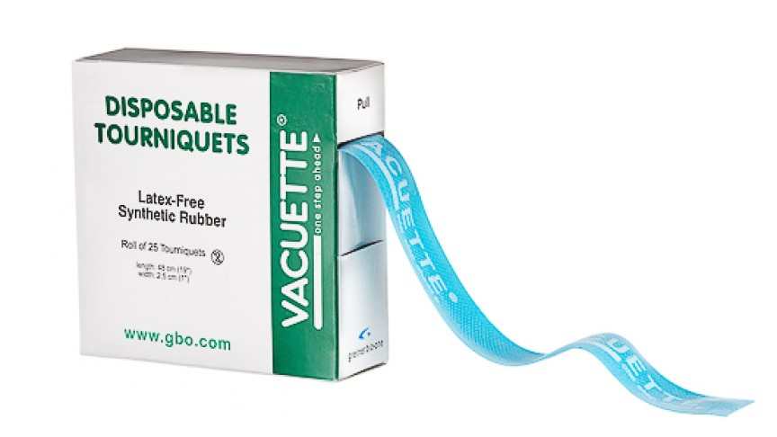 VACUETTE® Disposable Tourniquet
latex-free, synthetic rubber, non-sterile