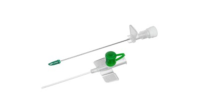 Clip ported SAFETY iv catheter fep 18G x 45mm Single packed, sterile, not made with natural rubber latex