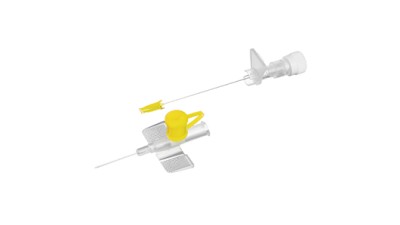 Clip ported SAFETY iv catheter fep 24g x 19mm Single packed, sterile, not made with natural rubber latex