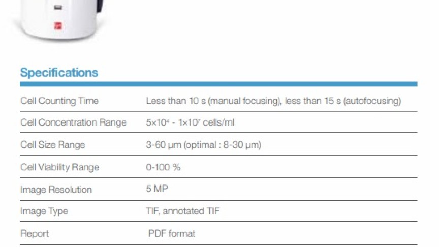 LUNA-II™ Automated Cell Counter (BRIGHTFIELD CELL COUNTER)